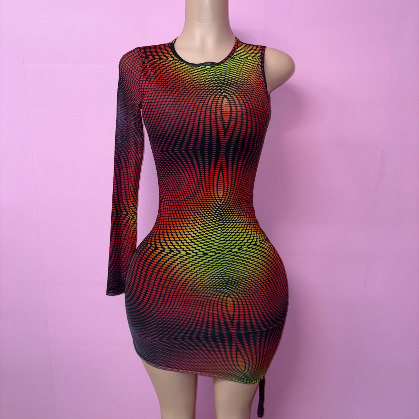Techno Rainbow Dress